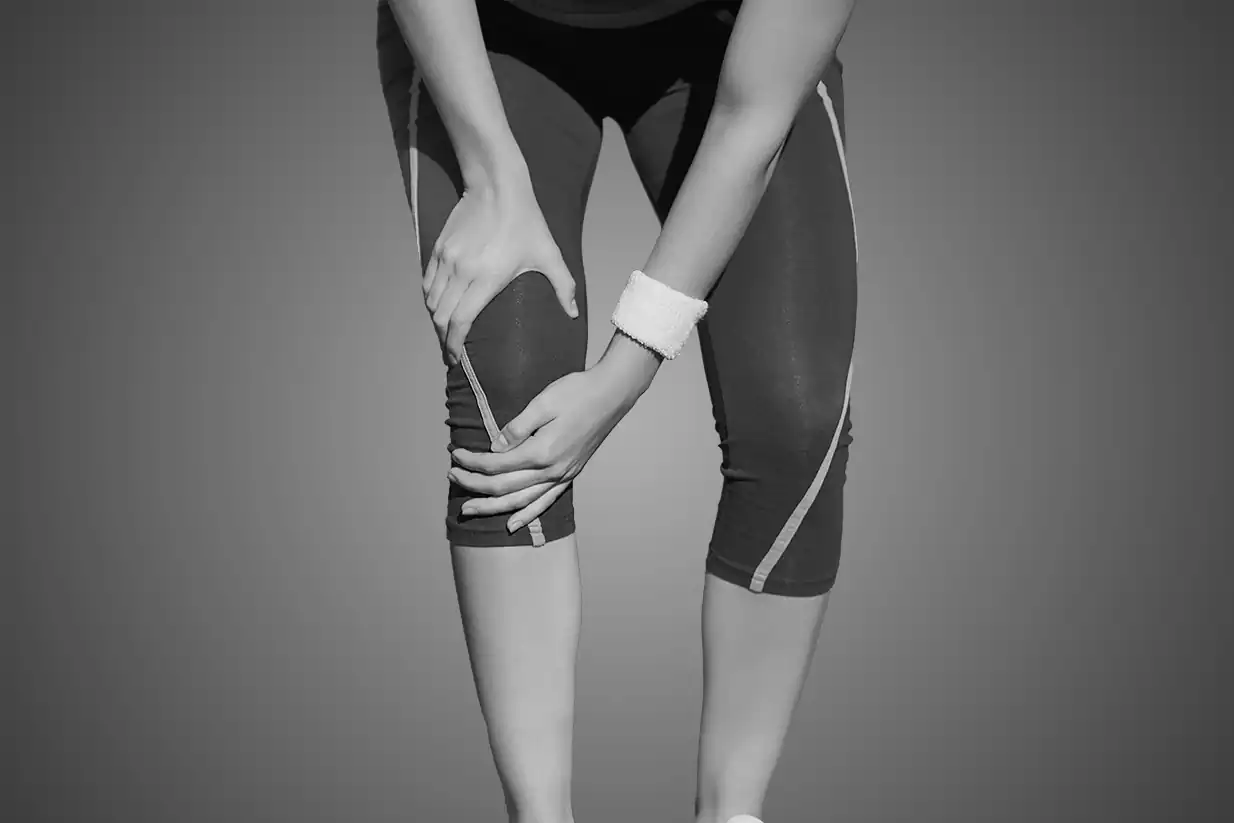 Person som har fått en idrettsskade